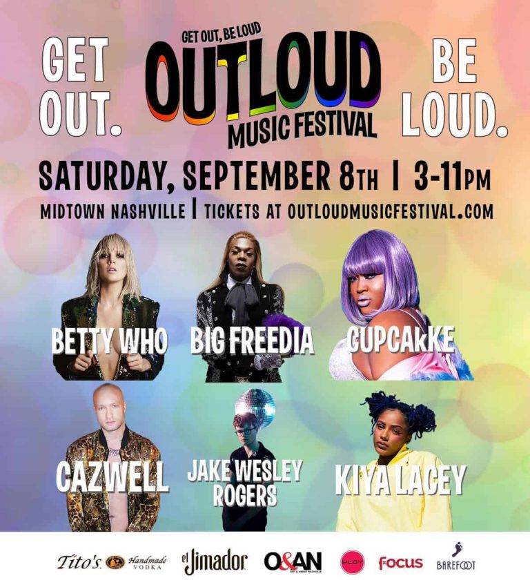 OUTLOUD Music Festival taking place on Saturday, September 8th from 3pm-11pm is a one-day music-centric event with OUTLOUD entertainment including Betty Who, Big Freedia, CupcakKe, Cazwell and many more on two stages.