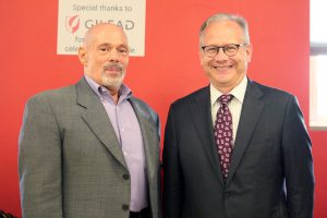 Joe Interrante and Nashville Mayor David Briley and ribbon cutting & dedication of The Joesph Interrante Center