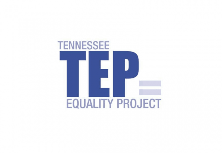 Logotipo de TEP azul sobre fondo blanco.