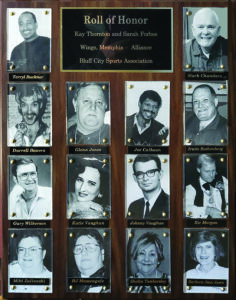Terryl Buckner featured in Roll of Honor plaque