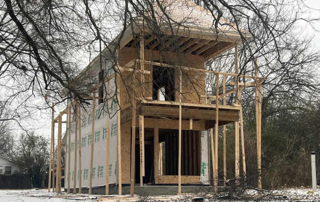 Home in construction, courtesy of My Sistah's House's