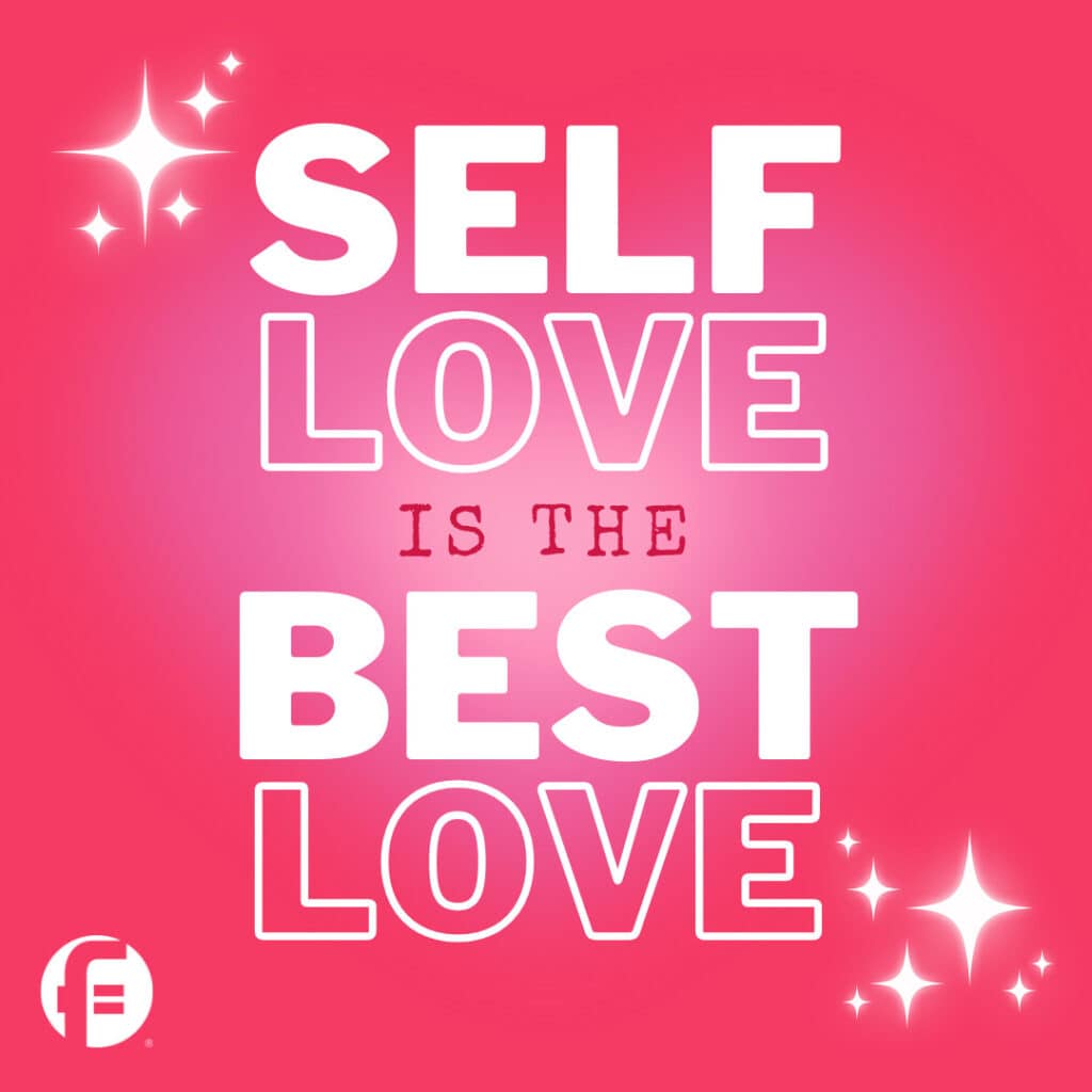 "Self Love Is the Best Love" as part of Valentine's Day Card round up