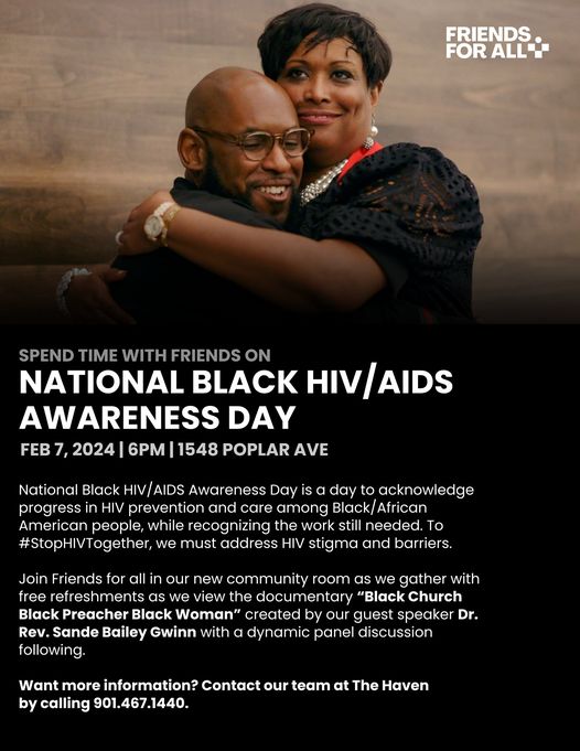 The Haven and Friends for All National Black HIV/AIDS Day event graphic