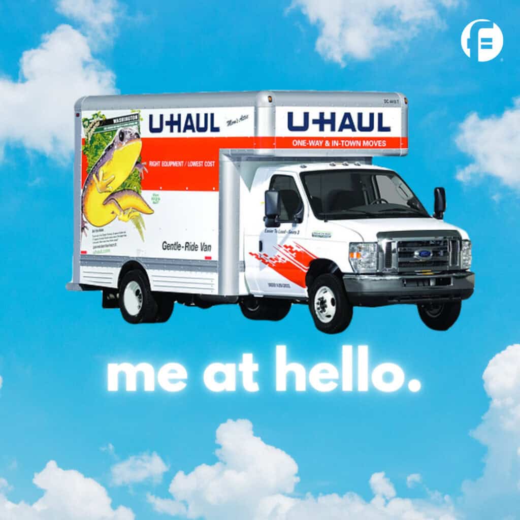 U-Haul Me at "Hello" Card as part of Valentine's Day Card round up