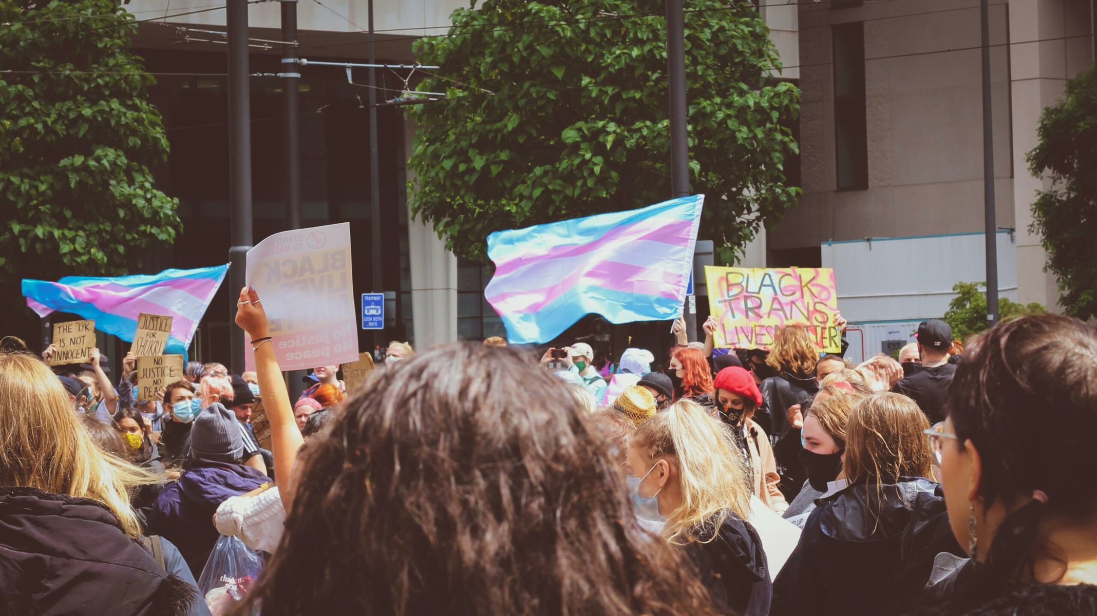 Image from transgender march for justice by Frankie Ashcroft via pexel