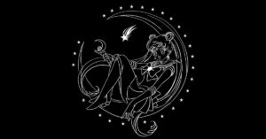 Black Otaku. Anime Manga Sketch of Sailor Moon royalty-free stock illustration. Free for use & download.