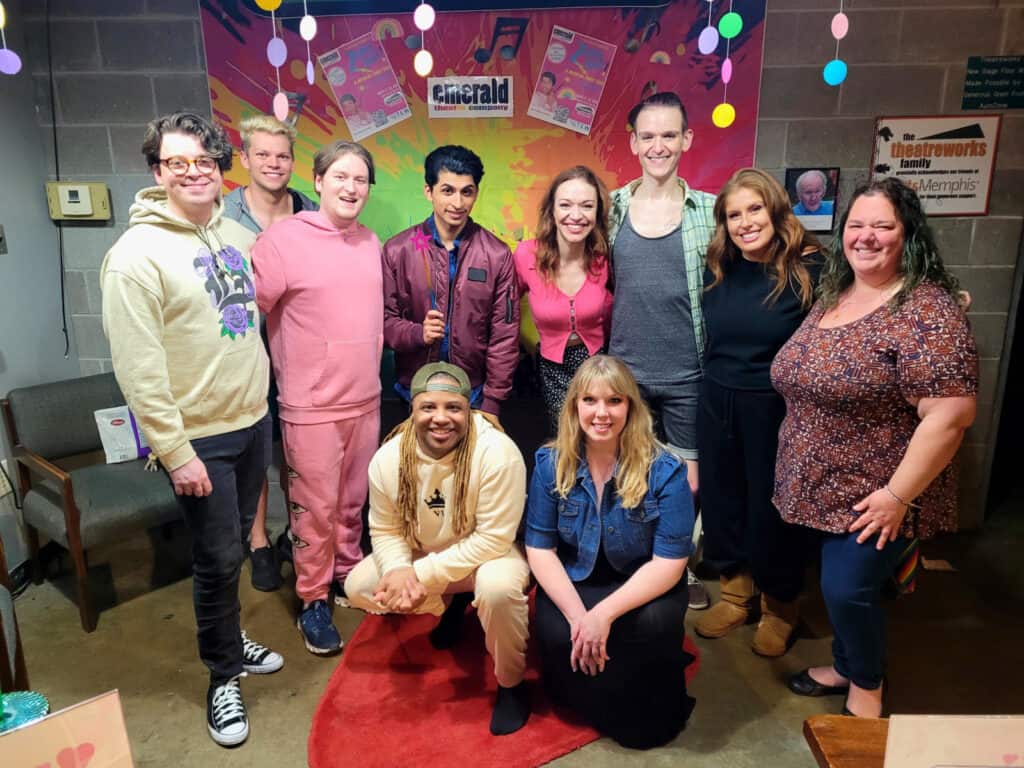 Zanna, Don't: A Musical Fairy Tale. Author Cassie Brooks with the Emerald Theatre Company cast.