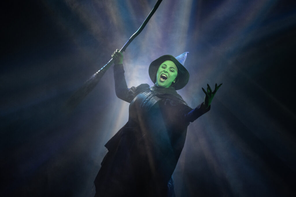 Olivia Valli as Elphaba in the National Tour of WICKED, photo by Joan Marcus