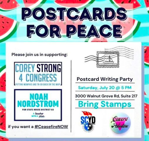 Postcards for peace graphic