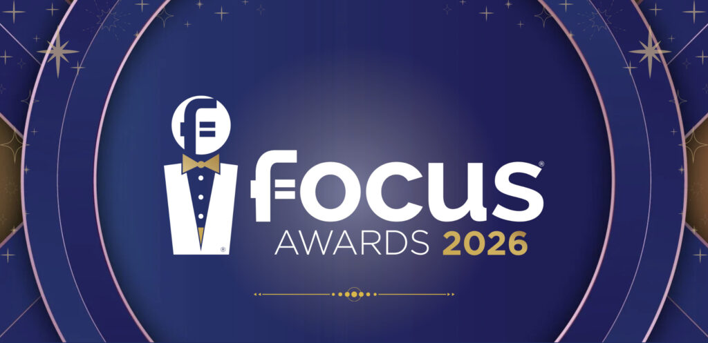 Focus Awards 2026 logo with a tuxedo-wearing microphone on a starry background. — focuslgbt.com