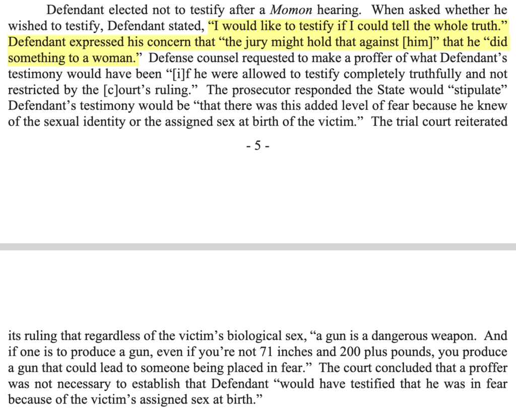 Excerpt from the appellate ruling p5.